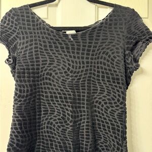 #3 Armani Collezione Top 8 Black/Black 20” long, 17” armpit to armpit Like new